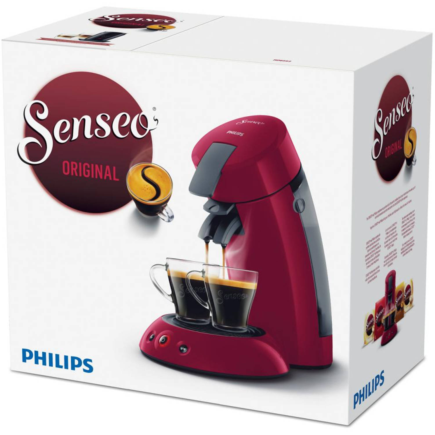 Kliniek Egyptische domein Philips SENSEO® Original koffiepadmachine HD6553/80 - rood | Blokker
