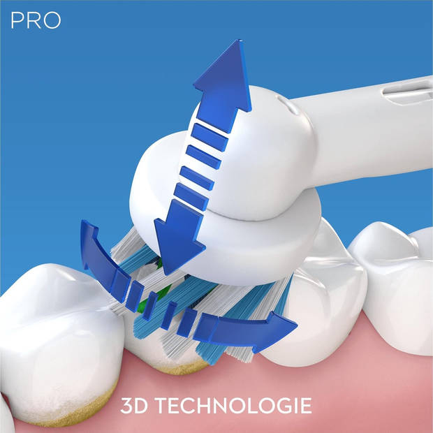Oral-B elektrische tandenborstel Pro 2 2000S zwart - 2 poetsstanden