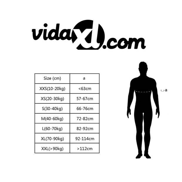 vidaXL Reddingsvest voor kind 100 N 10-20 kg
