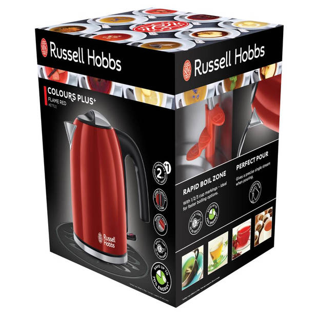 Russell Hobbs Colours Plus waterkoker 20412-70 - rood - 1,7 liter
