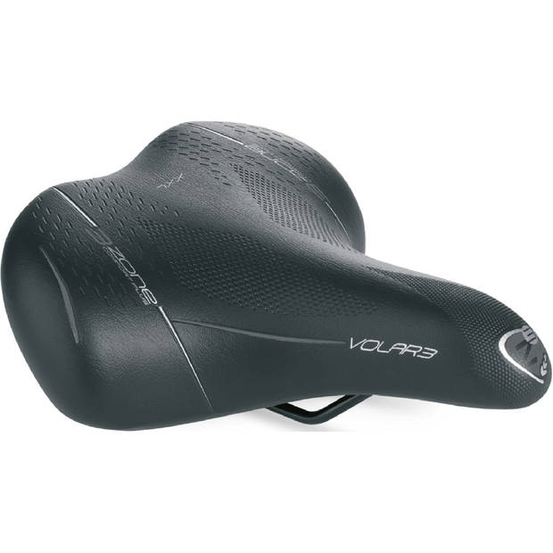 Selle Bassano Bigcity Volare 3 Zone Comfort Plus zadel zwart