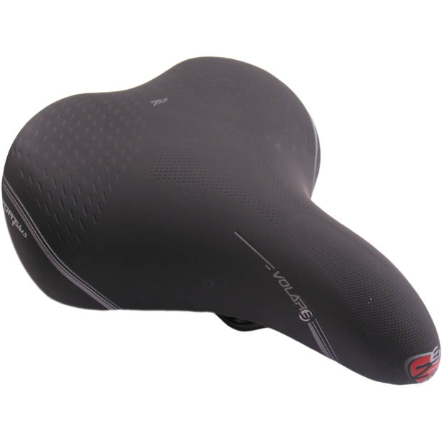 Selle Bassano Bigcity Volare 3 Zone Comfort Plus zadel zwart