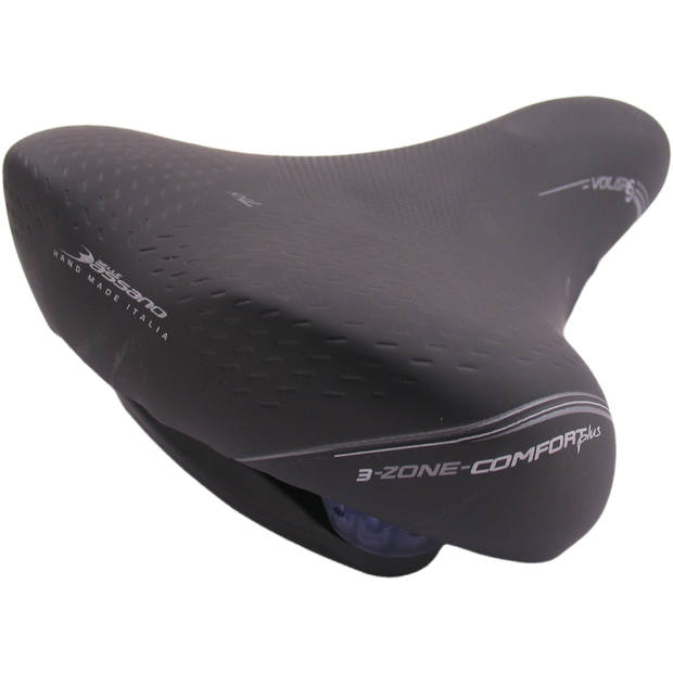 Selle Bassano Bigcity Volare 3 Zone Comfort Plus zadel zwart