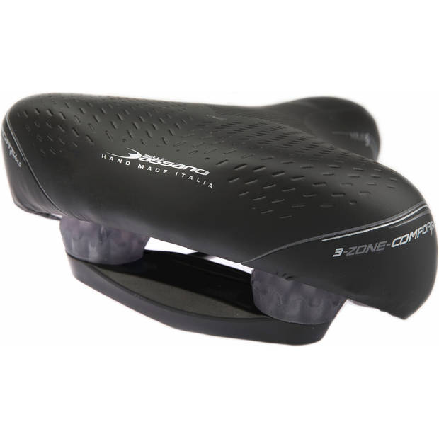 Selle Bassano Bigcity Volare 3 Zone Comfort Plus zadel zwart