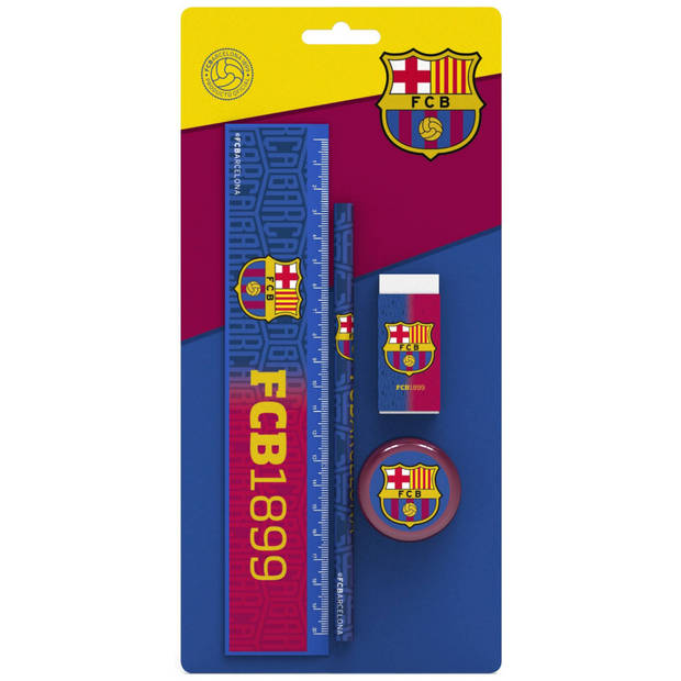 FC Barcelona schrijfset FCB1899 blauw/rood 4-delig