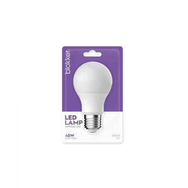 Blokker LED Bulb A60 40WE27 Mat