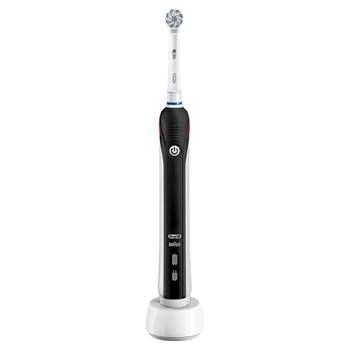 Oral-B elektrische tandenborstel Pro 2 2000S zwart - 2 poetsstanden