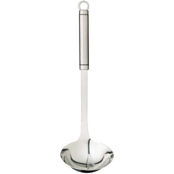 KitchenCraft pollepel 33 cm RVS zilver