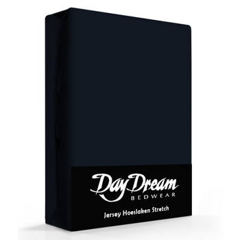 Day Dream Jersey Hoeslaken navy-180 x 200 cm