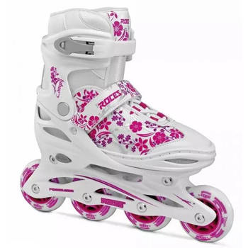 Roces inline skates Compy 8.0 meisjes wit/roze maat 38-41