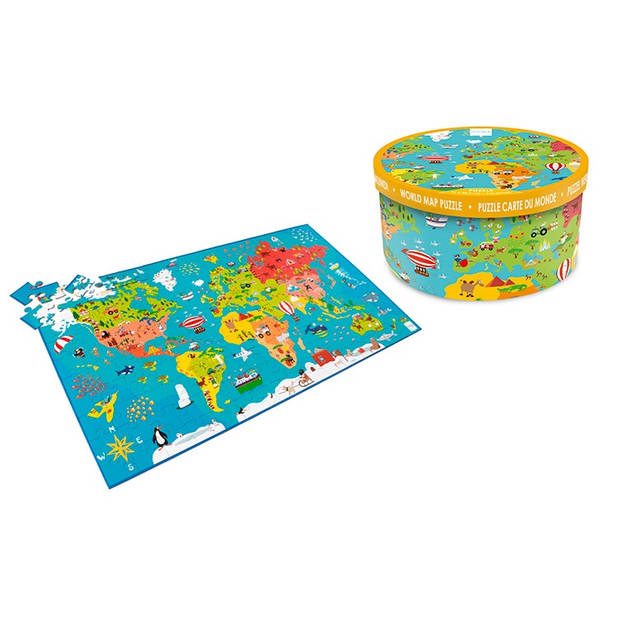 Scratch Puzzel wereldkaart 150 stukjes