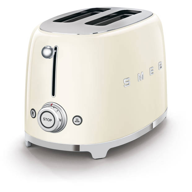 SMEG Broodrooster - 2 sleuven - creme - TSF01CREU