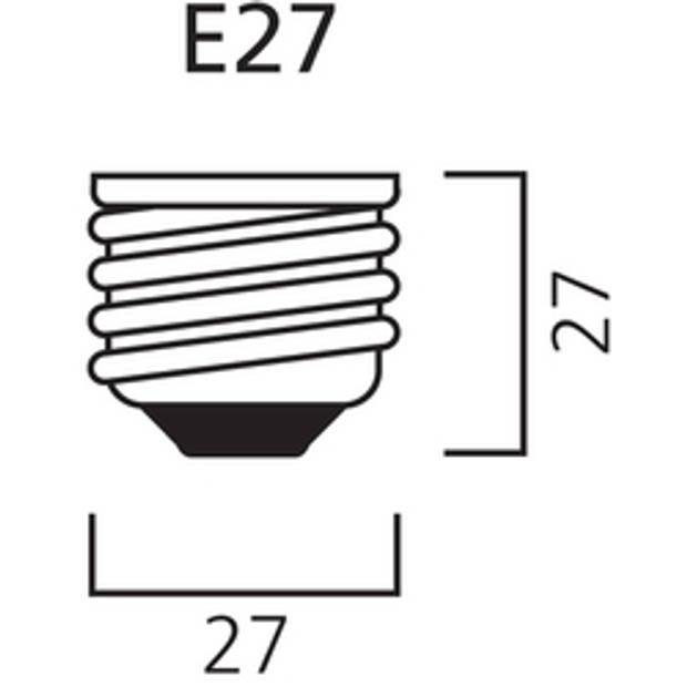 Calex led Flexfilament rustieklamp Dimbaar - 4-20w - E27 - Goud