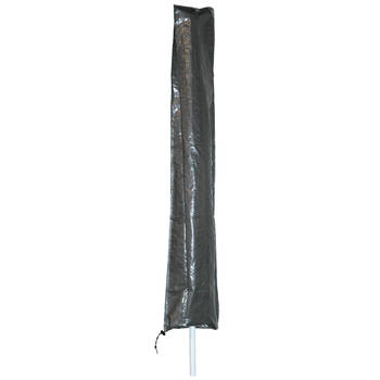 Afdekhoes / beschermhoes grijs voor zweefparasols met een diameter van 3,5 m inclusief stok - Parasolhoezen