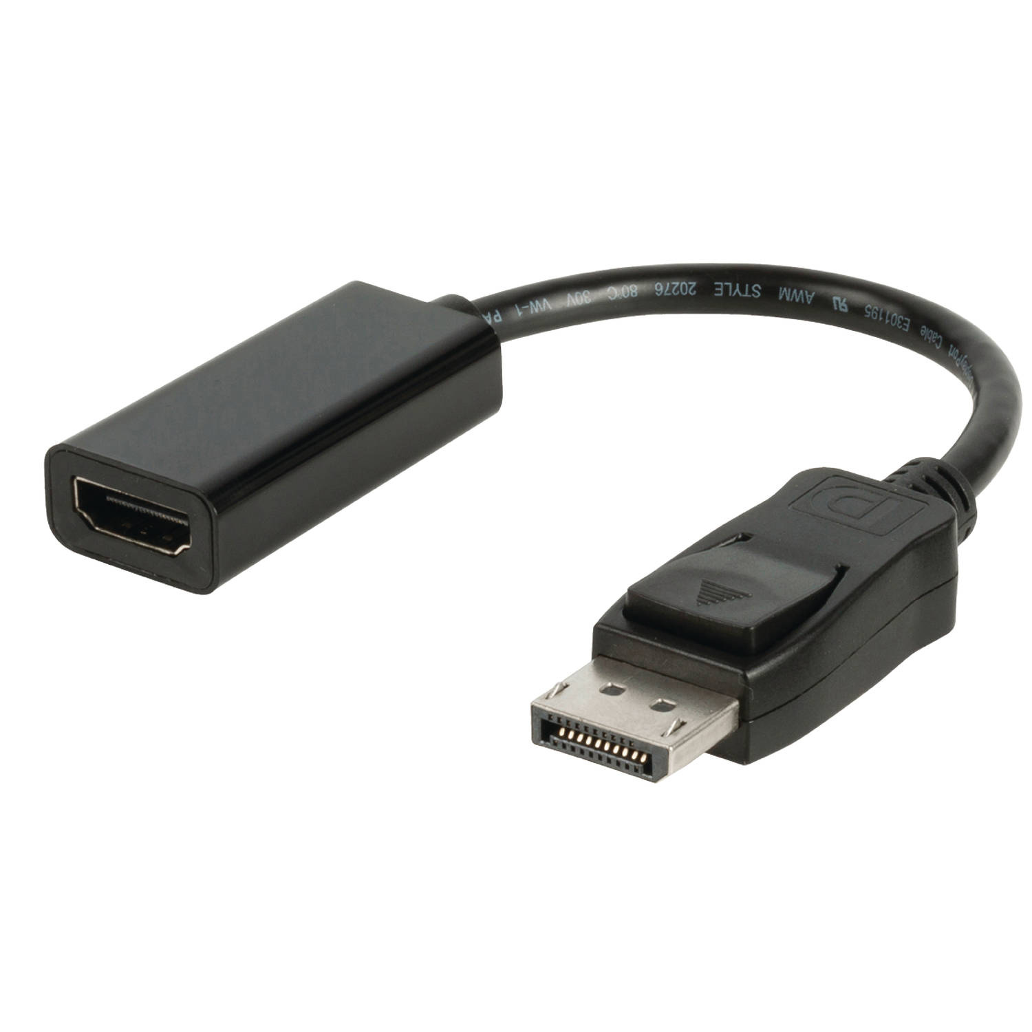 DisplayPort HDMI adapterkabel DisplayPort male HDMI input 0,20 m zwart