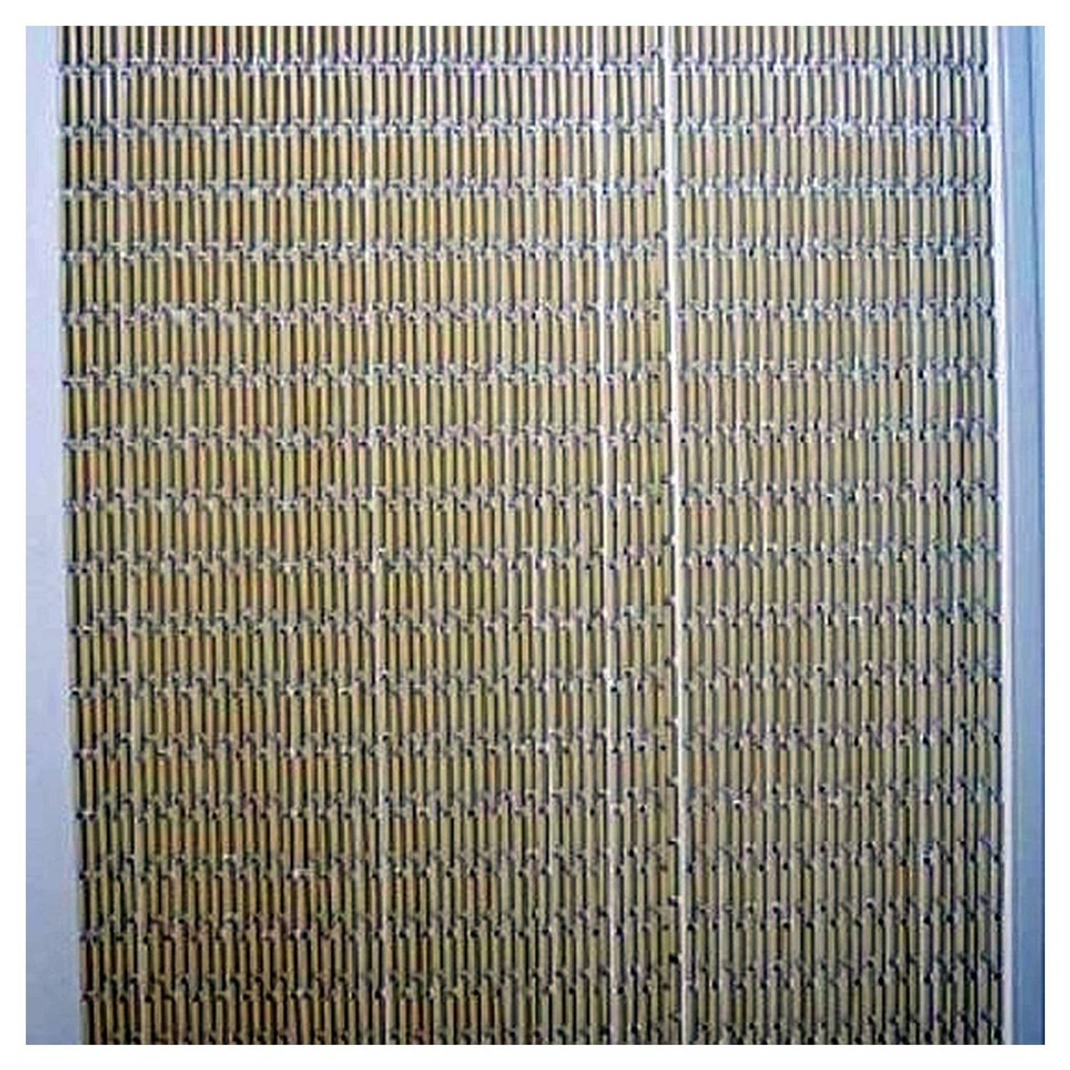 Lesli vliegengordijn beige pvc staafjes 100 x 230 cm