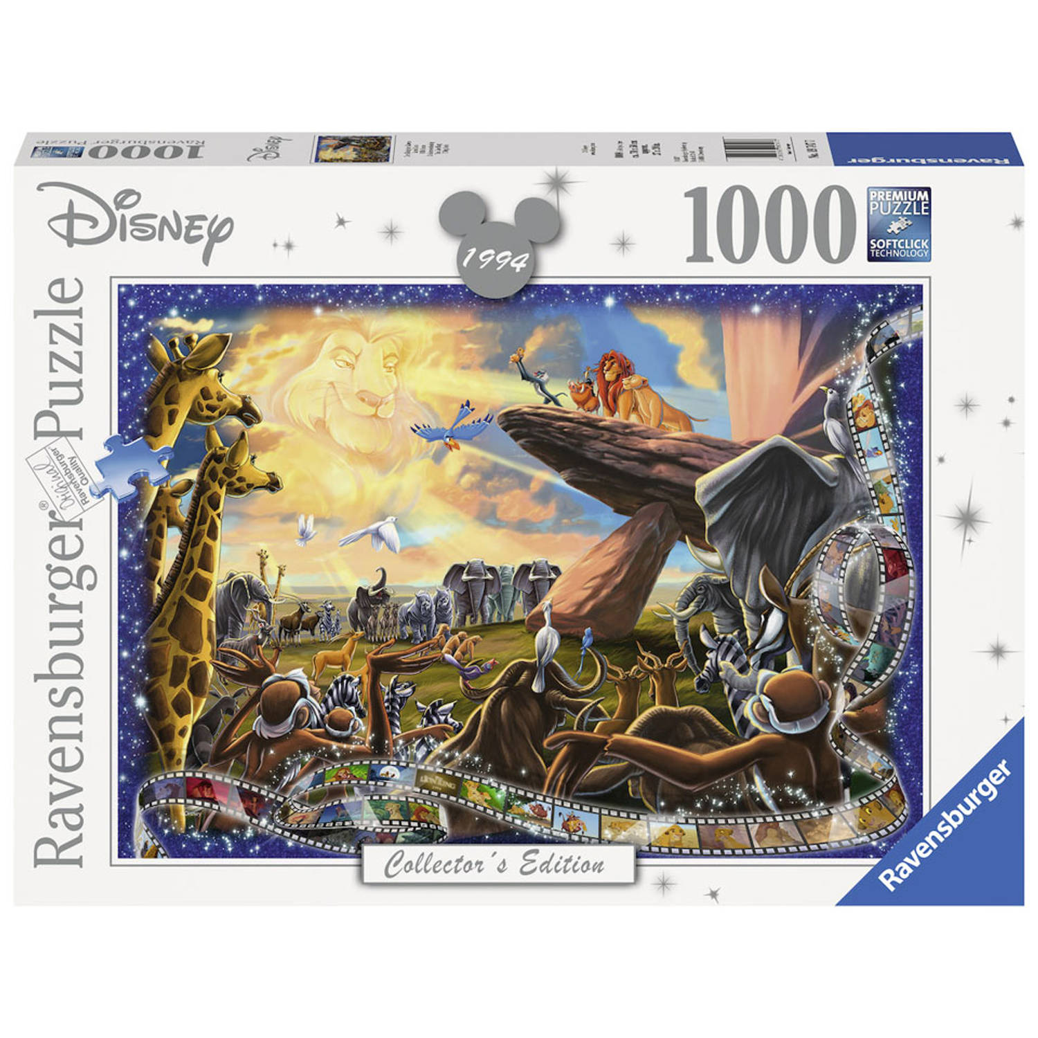 Ravensburger puzzel Disney The Lion King - Legpuzzel - 1000 stukjes