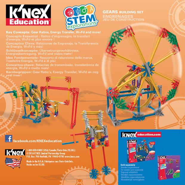 K’NEX Education STEM Explorations Gears bouwset
