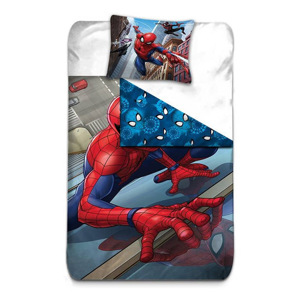 DC Comics Spiderman dekbedovertrek - Microvezel - 1-persoons (140x200 cm + 1 sloop) - Multi