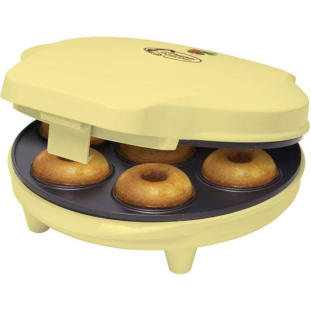 Bestron donutmaker Sweet Dreams 25,7 cm 700W staal geel