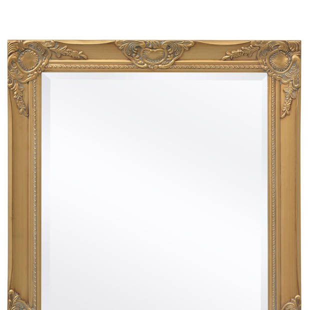 vidaXL Wandspiegel Barok 120 x 60 cm goud