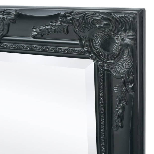 vidaXL Wandspiegel Barok 120 x 60 cm zwart