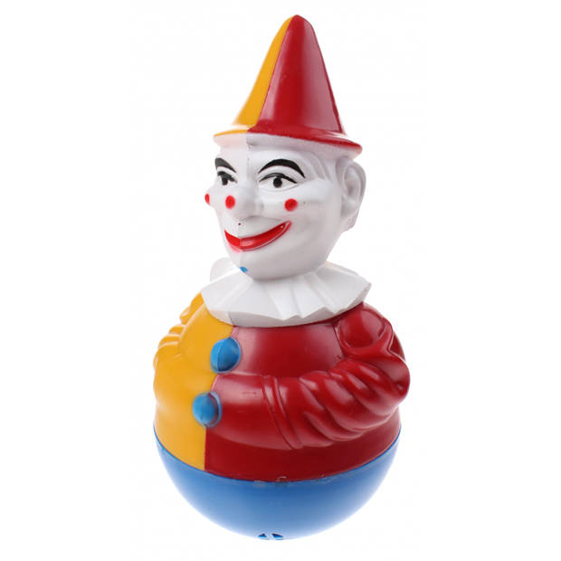 Rolly toys tuimelaar clown met geluid 20,5 cm