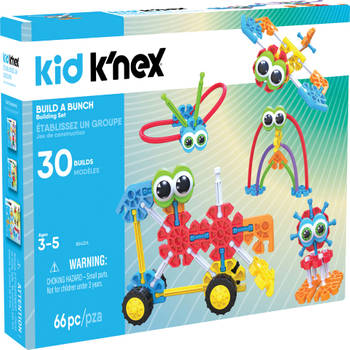 Kid K'NEX build a bunch