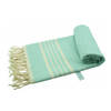 Arowell Ordu Pestemal - Fouta - Hamamdoek - Hammamdoek - Licht mint - 180 x 90 cm