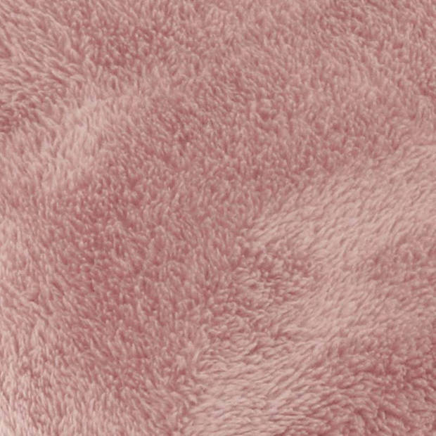 Unique Living plaid/deken Justin - oud roze - polyester - 150 x 200 cm - Plaids