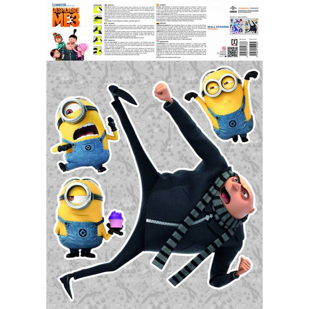 Despicable 3 Bratt - Muursticker - Multi