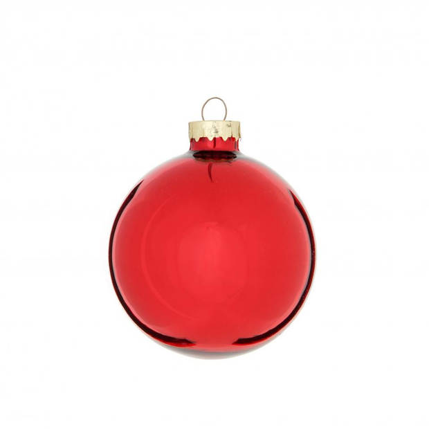 House of seasons ornament kerstbal - rood - 42 stuks