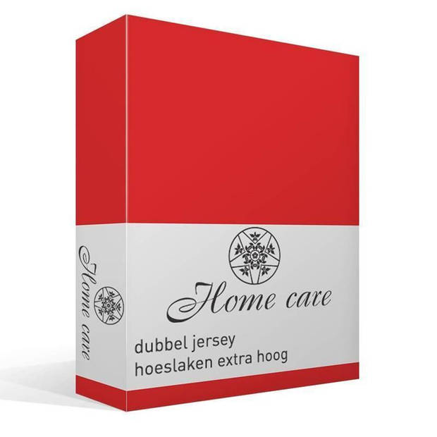 Hoeslaken Dubbel Jersey - Dubbel Geweven voor Extra Kwaliteit - kreukvrij - Rood