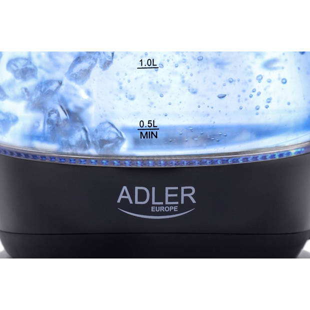 Glazen Waterkoker 1,5 liter met LED