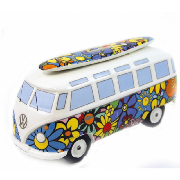 Hippie VW bus spaarpotten 21 cm - Spaarpotten