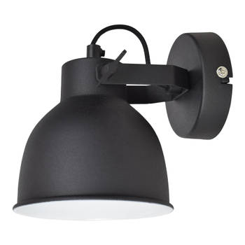 Wandlamp Industrial Large Ø14cm Vintage black