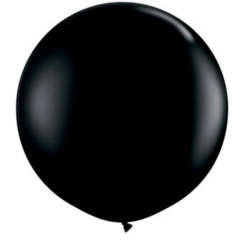 Qualatex mega ballon 90 cm diameter zwart - Ballonnen