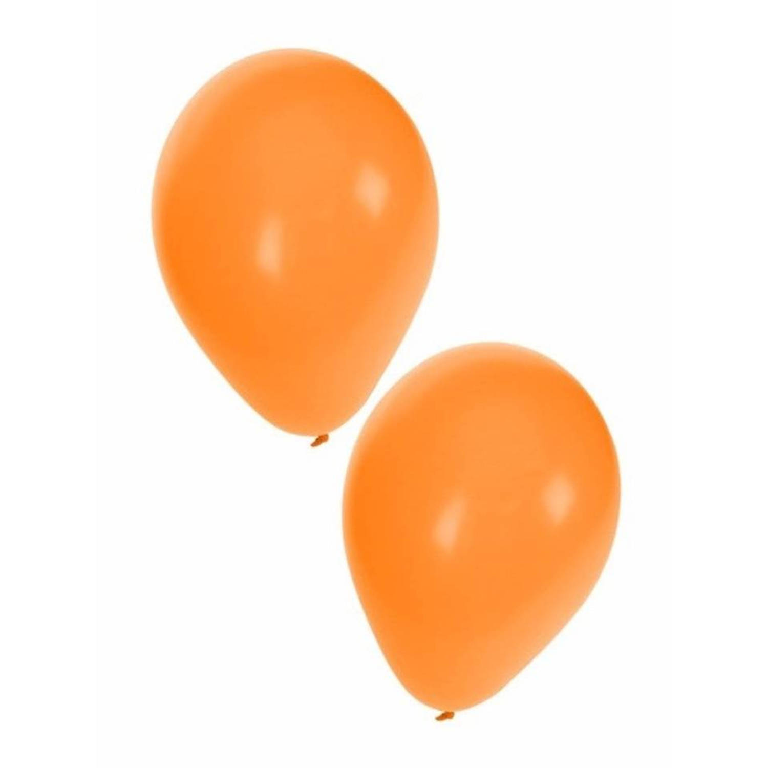 Ondenkbaar patroon minimum Oranje ballonnen 100 stuks - Ballonnen | Blokker