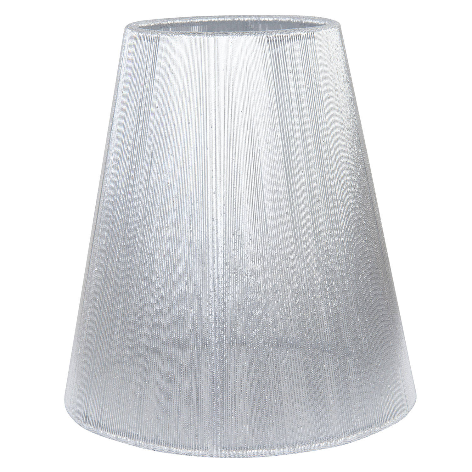 Lichaam Hiel Veranderlijk Clayre & eef lampenkap ø 14x15 cm/e14 - zilver - katoen | Blokker