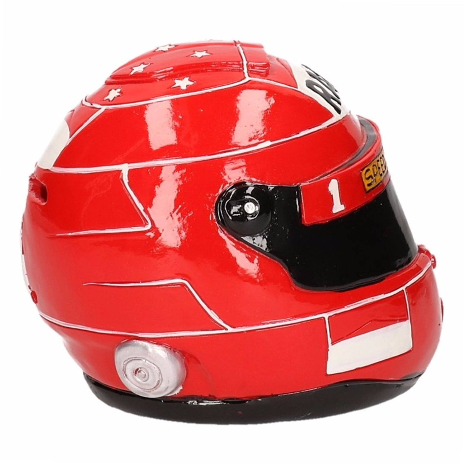 envelop metaal Kluisje Rode race helm spaarpot - Spaarpotten | Blokker