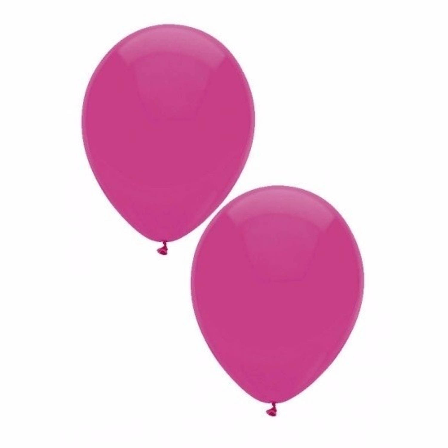 Donkerroze ballonnen 10 stuks - Ballonnen