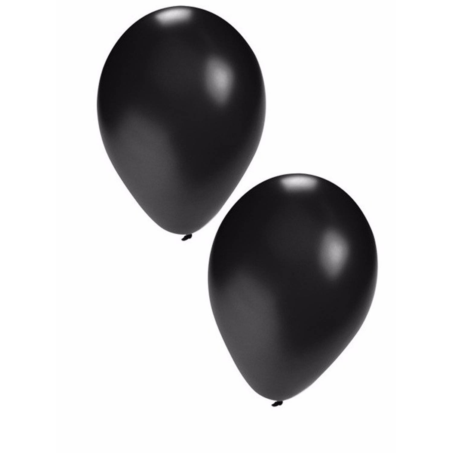 Laster weggooien vaccinatie Zwarte ballonnen 10 stuks 27 cm - Ballonnen | Blokker
