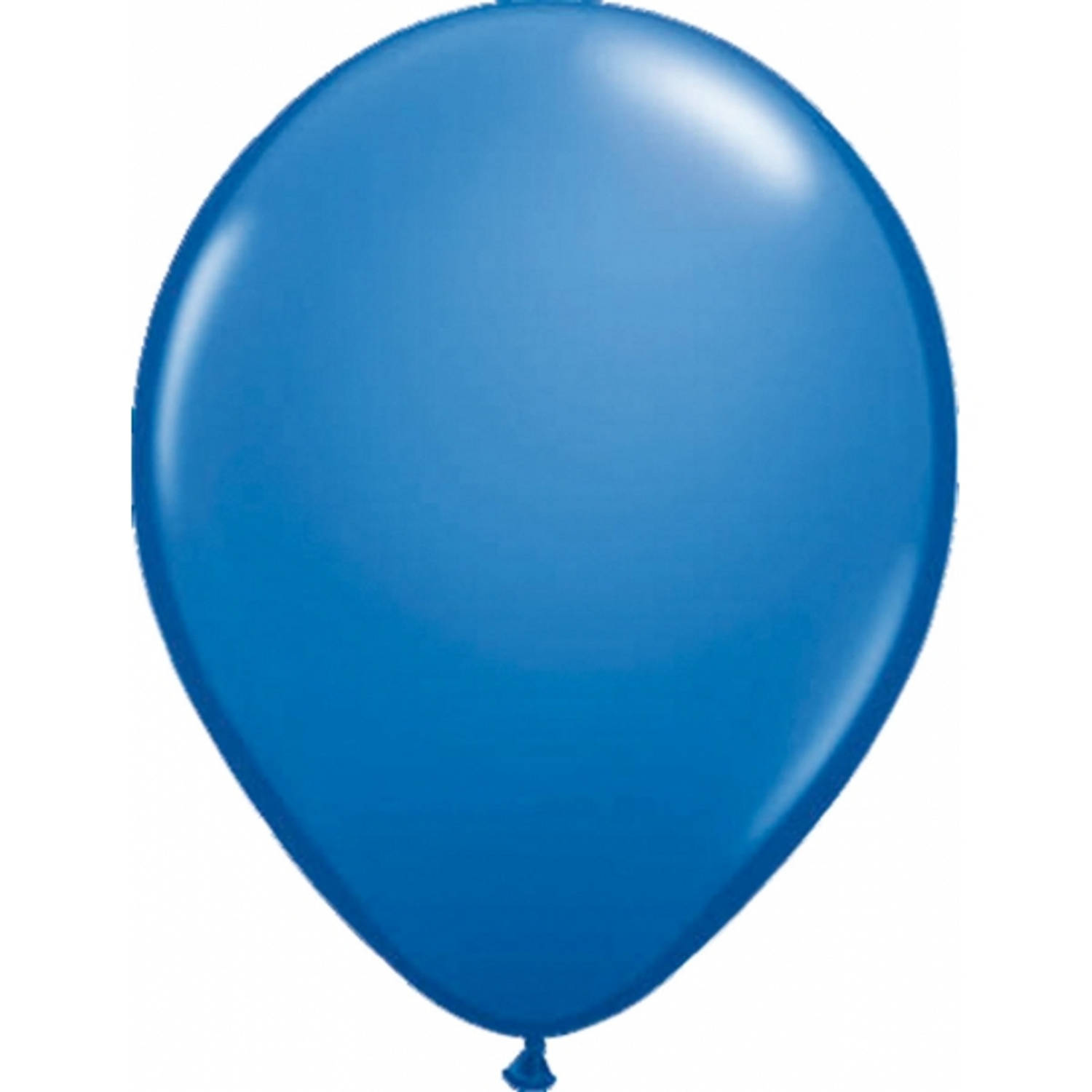 Ballonnen metallic blauw 50 stuks - Ballonnen