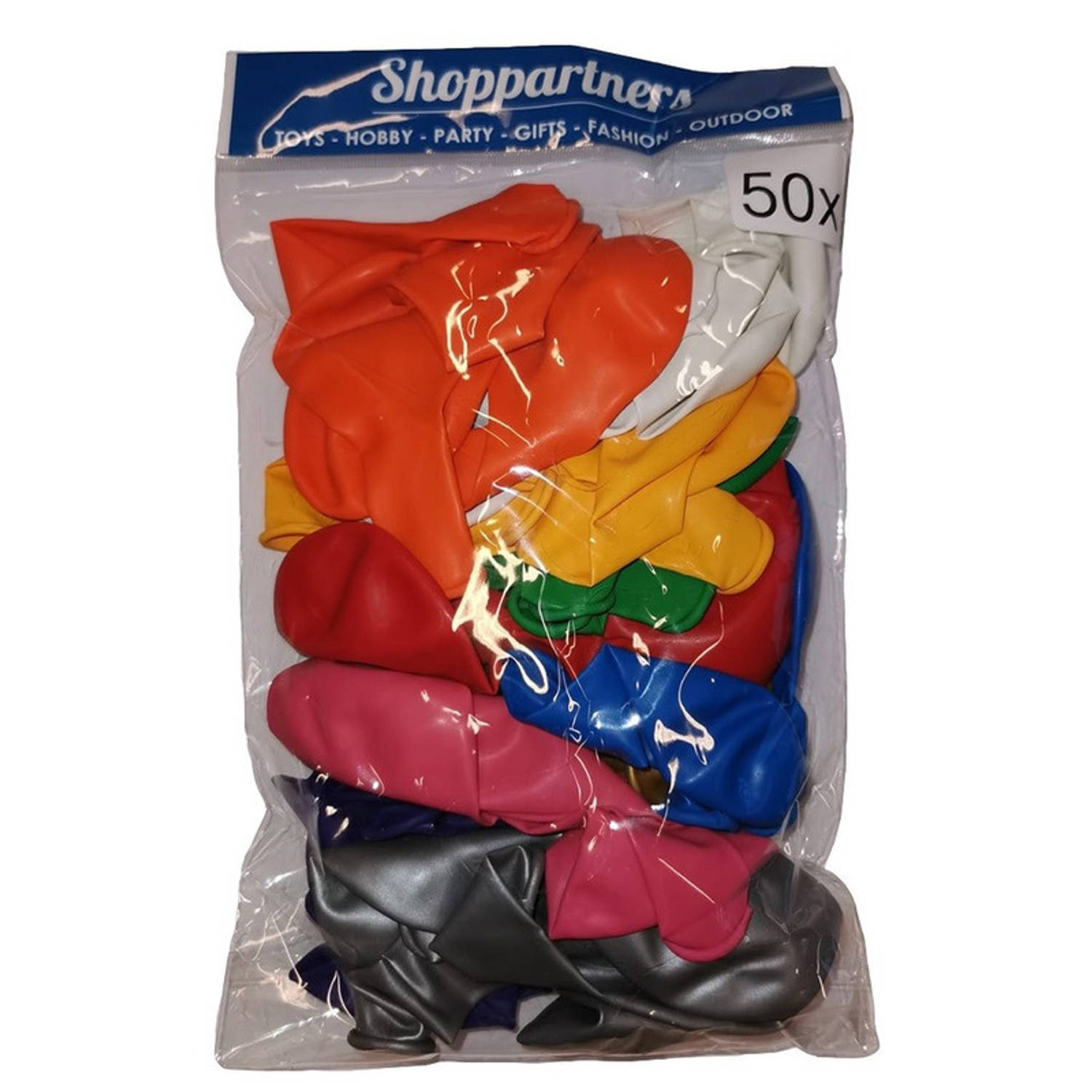 pellet voorbeeld iets 50 stuks ballonnen in verschillende kleuren - Ballonnen | Blokker