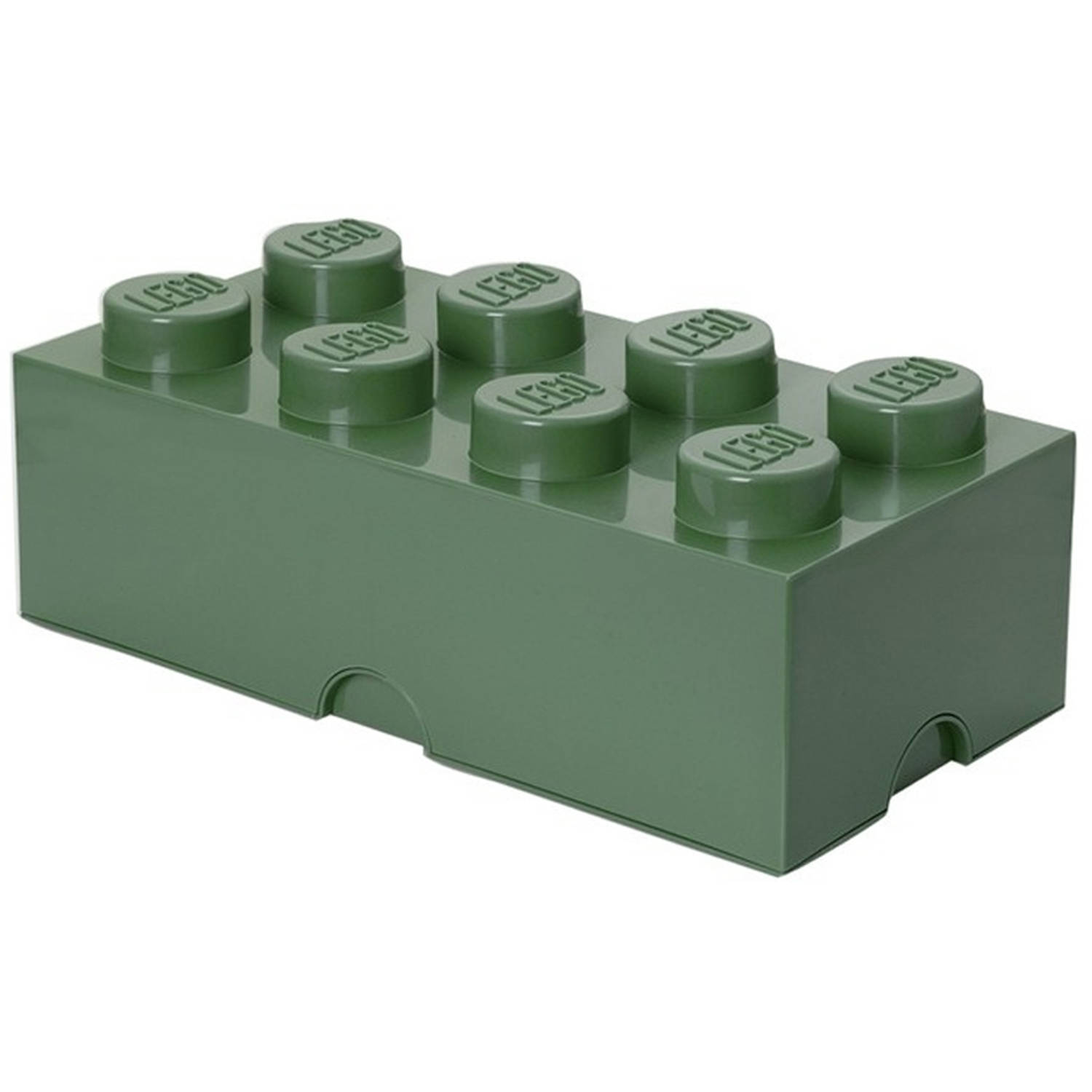 Vrijgekomen passage Immoraliteit LEGO Brick 8 opbergbox - zand groen | Blokker