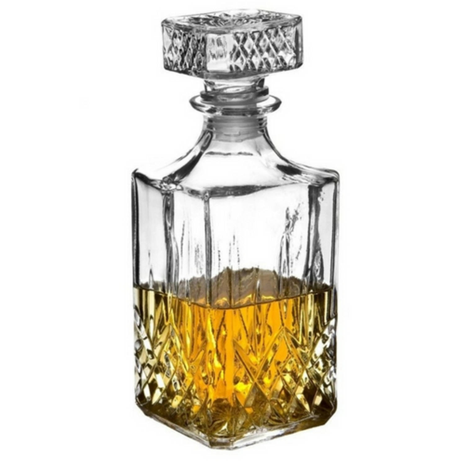 Orange85 - Whiskey karaf - Water karaf - 1000 ml - Glas - Decanter - Kristal - Luchtdicht - Vloeistofdicht