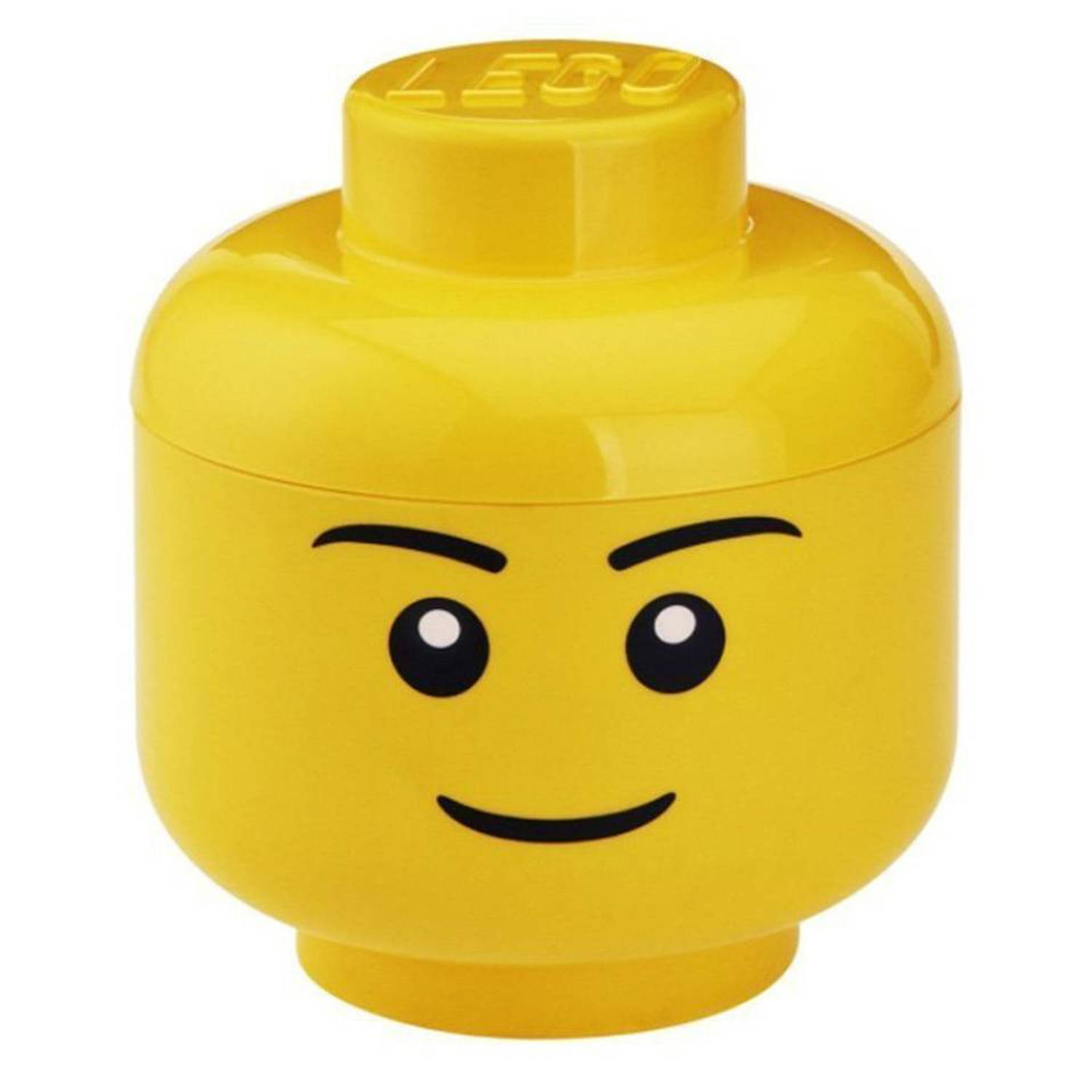 Opbergbox Lego: head boys large