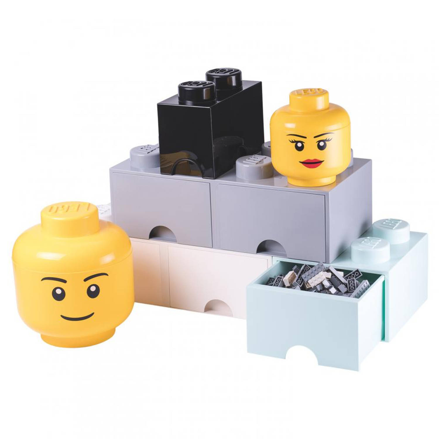 Eenzaamheid Geavanceerd Optimisme LEGO Iconic Boy klein opbergbox - geel | Blokker