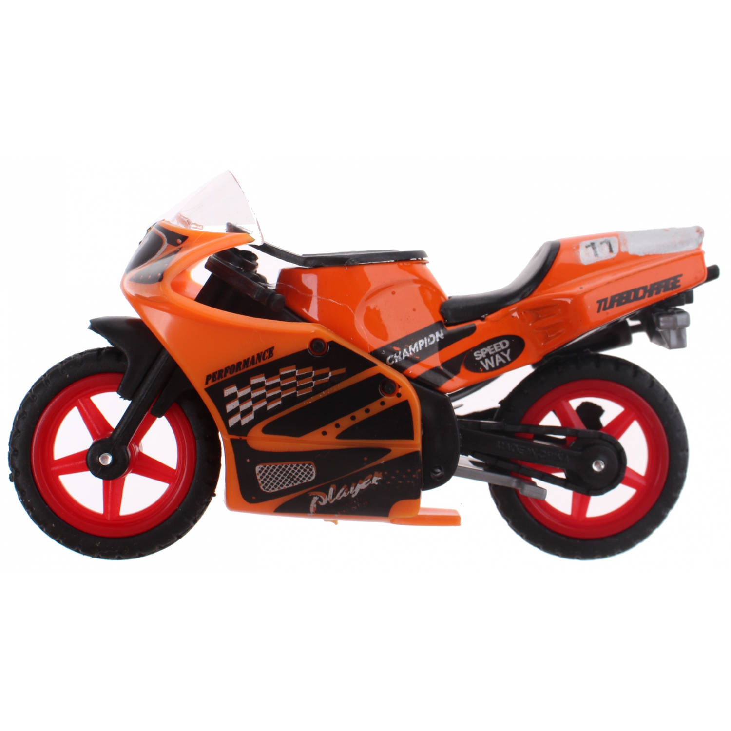 Johntoy Motor Super Bike Oranje/zwart/rood