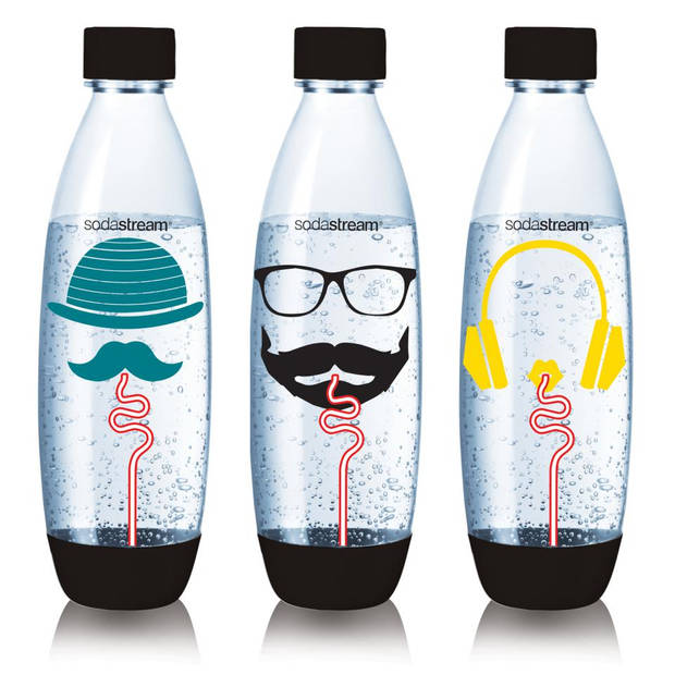 SodaStream Fuse Hipster 3-pack flessen - 1 L